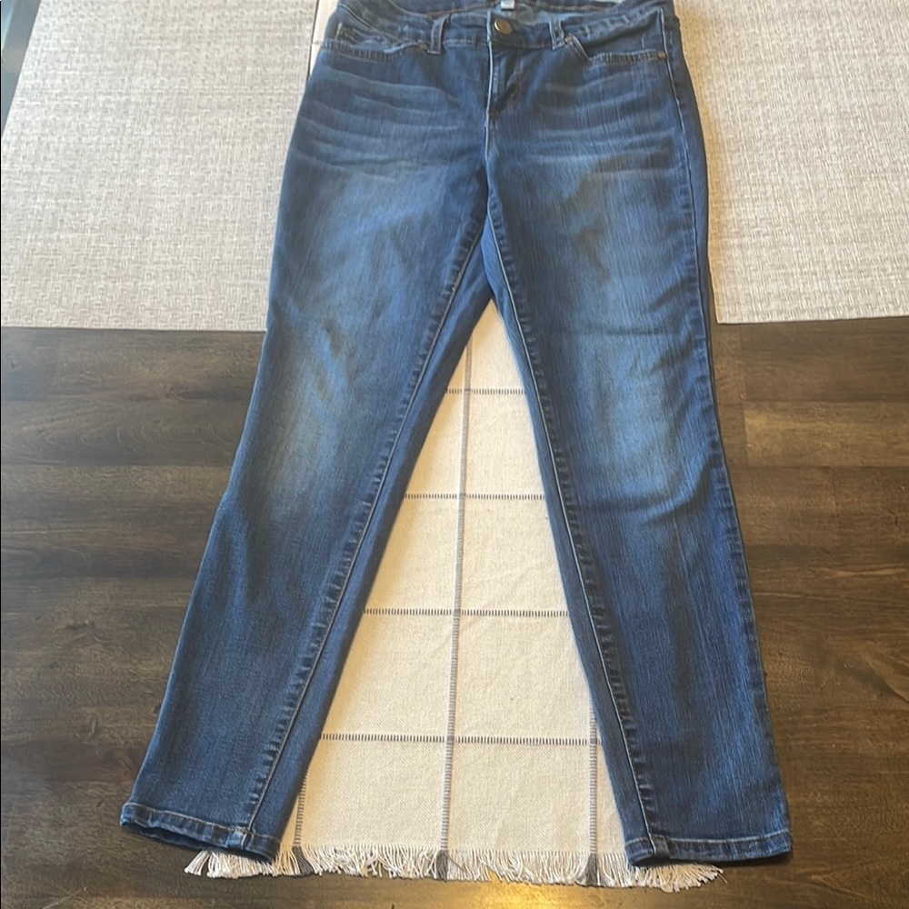 Code Bleu Skinny Blue Jeans with Natural Fading